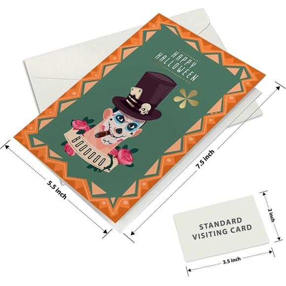 Easykart Labels 24 Halloween Cards Assortment - Picture 3 of 9